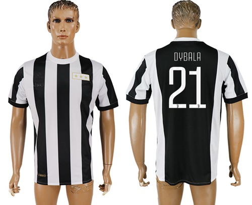 Juventus #21 Dybala 120th Anniversary Soccer Club Jersey
